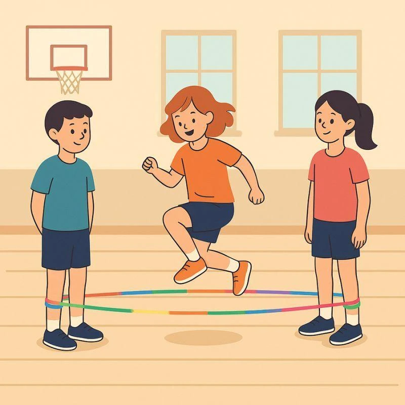 Vaivorykštinė šokinėjimo guma 7m SMJ sport JR-07