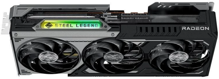 ASRock AMD Radeon™ RX 9070 XT Steel Legend Dark 16 GB vaizdo plokštė