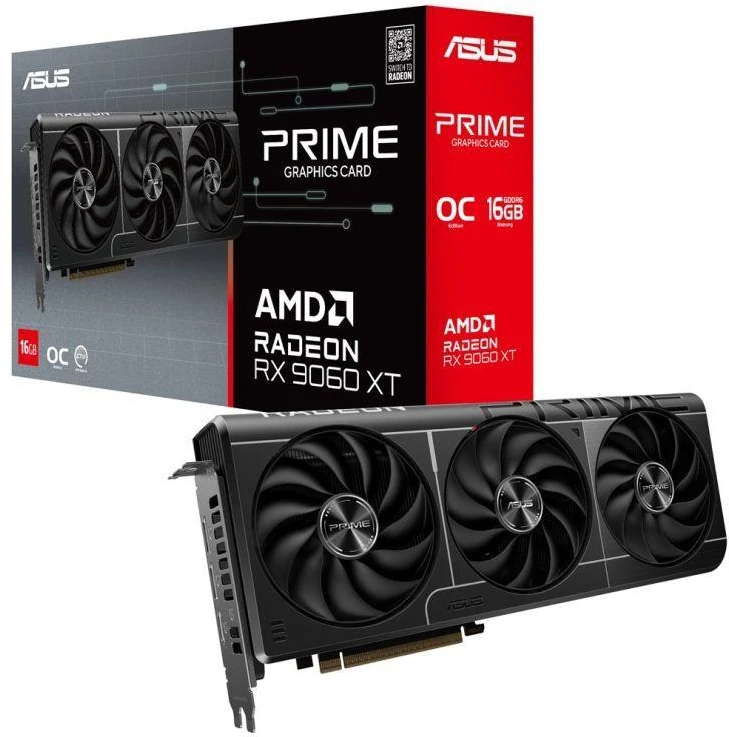 vaizdo plokštė ASUS PRIME RX9060XT O16G