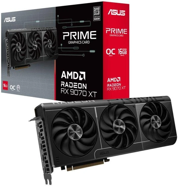 vaizdo plokštė ASUS PRIME RX9070XT O16G