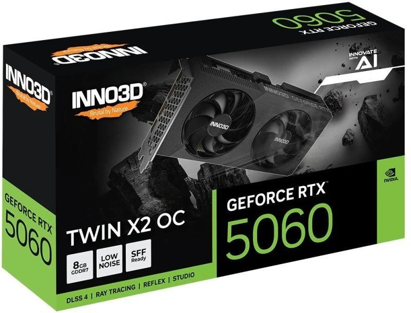 vaizdo plokštė INNO3D RTX 5060 Twin X2 OC 8GB