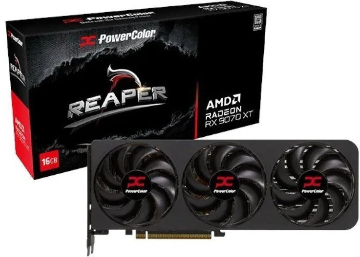 Vaizdo plokštė. „PowerColor Reaper“ RX9070 XT 16G-A