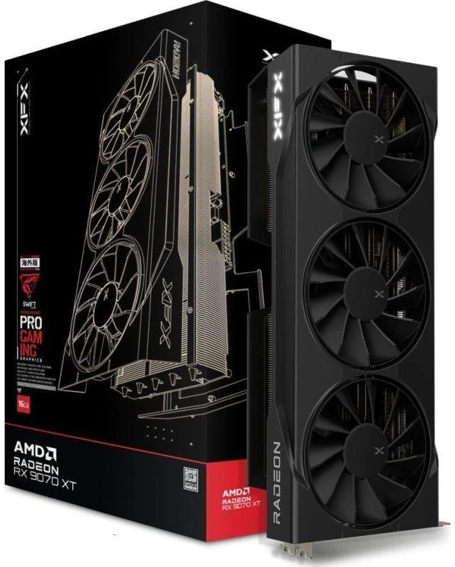 Vaizdo plokštė XFX Swift RX 9070XT 3-FAN Gaming E. 16G