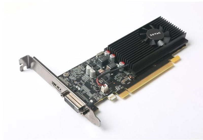Vaizdo plokštė Žemo profilio ZOTAC GeForce GT 1030, 2 GB GDDR5, ATX/LP, DVI-D, HDMI 2.0b