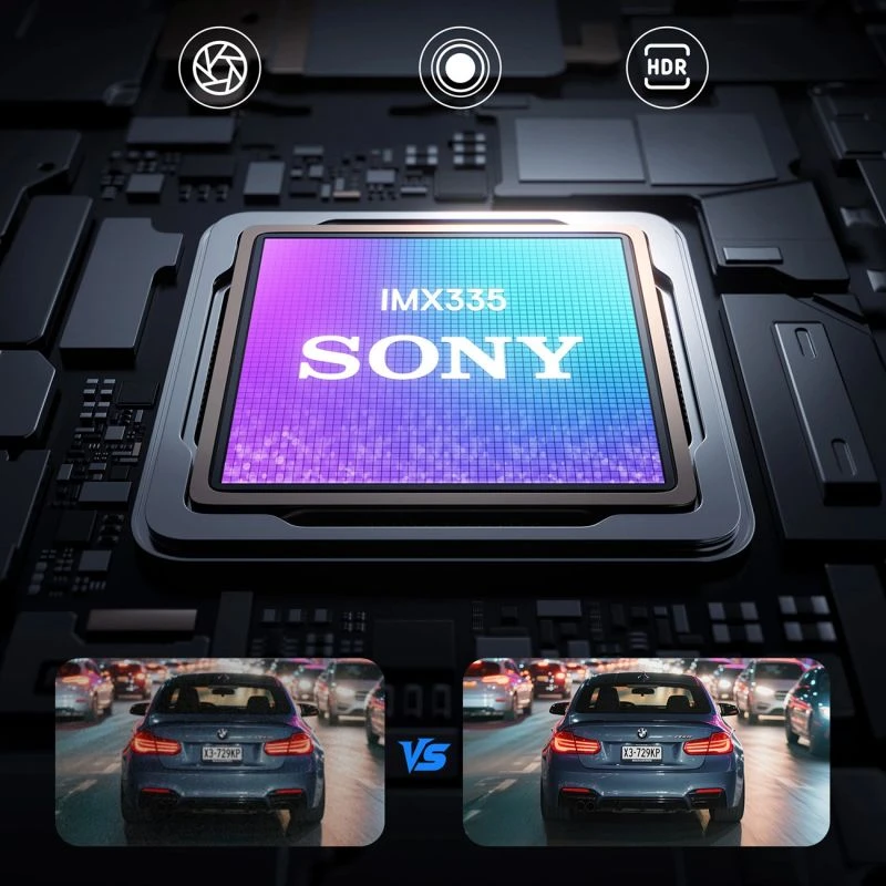 Baseus PrimeTrip VD1 Pro 4K + kamera tylna + komplektas zasilania