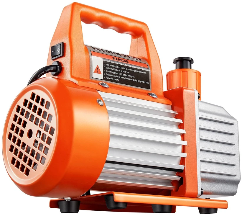VEVOR 110 l/min vakuuminis siurblys su 11,36 l plienine kamera