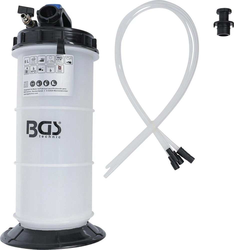 Vakuuminis ištraukimo siurblys | pneumatinis | 6 l (74396)