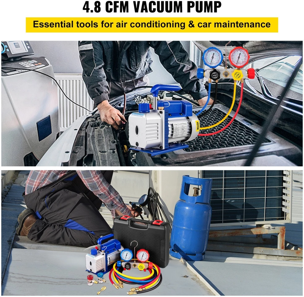VEVOR Heakinio pompa su matuokliu ir komplektu