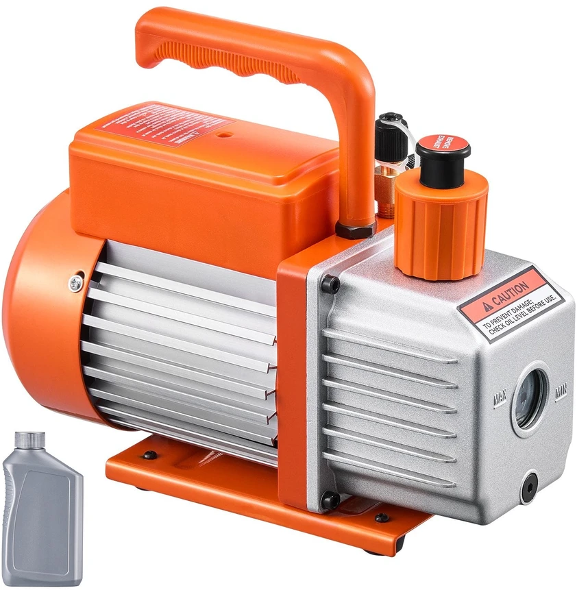 VEVOR 5 CFM vienpakopis rotacinis vakuuminis siurblys