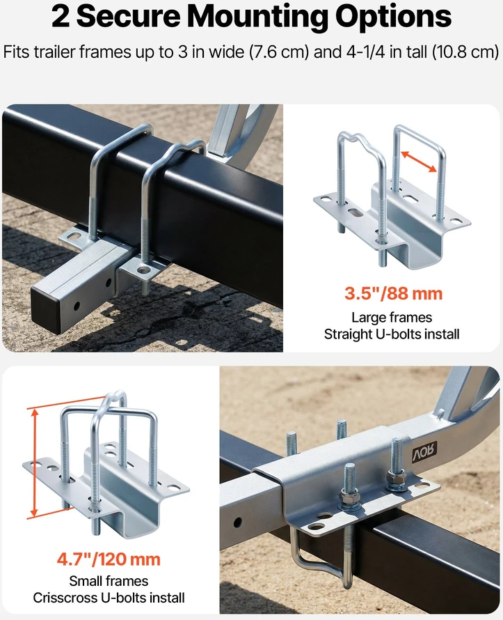 VEVOR Valčių priekabos vedimo poliai