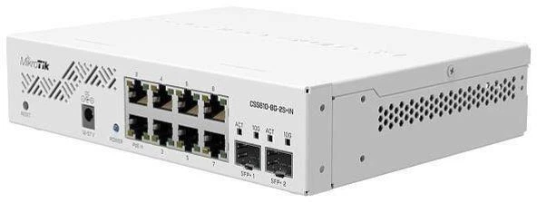 Valdomas 10 prievadų Gigabit/10G komutatorius Mikrotik CSS610-8G-2S+IN