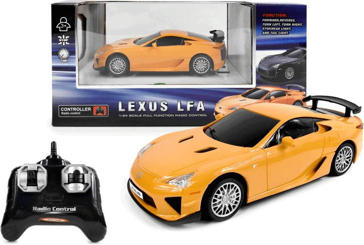 Valdomas automobilis Artyk Lexus LFA, oranžinis