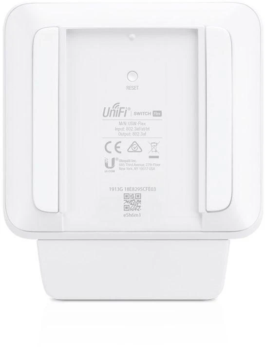Šakotuvas Valdomas gigabitinis „Ubiquiti UniFi“ komutatorius „Flex“ 5 prievadų PoE (PoE+: 4)