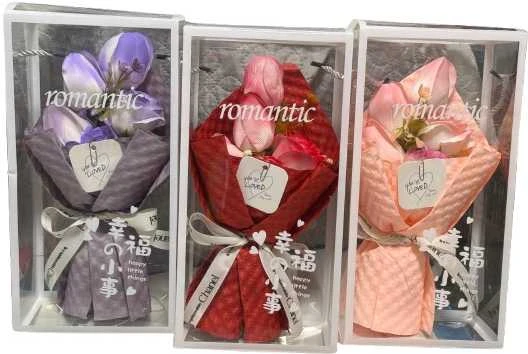 Valentino Dienos Dovana Rožė su LED girlianda
