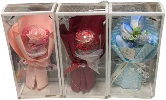 Valentino Dienos Dovana Rožė su LED girlianda