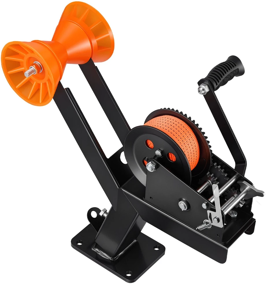 Valties priekabos gervės stovas su ritinėliu VEVOR HW2500A, 1588 kg