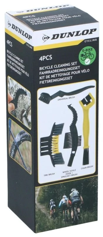 4 DALIŲ DVIRAČIO VALYMO ŠEPEČIŲ RINKINYS DUNLOP 436180