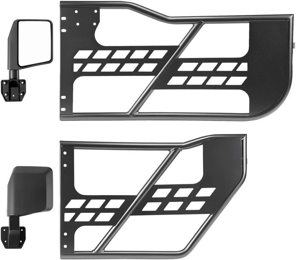 Vamzdinės durys VEVOR Jeep Wrangler JK JKU (2007-2018), 4 durų komplektas