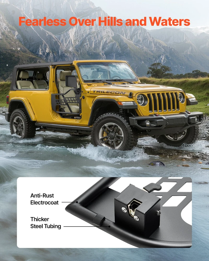 VEVOR Jeep Wrangler JL vamzdiniai durys