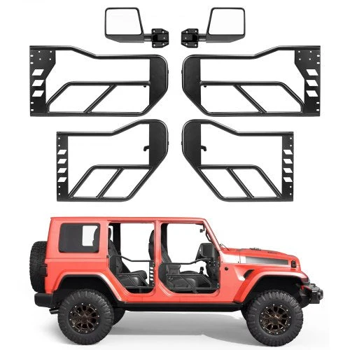 Vamzdinės durys VEVOR Jeep Wrangler JL & Gladiator JT, 4 durų komplektas