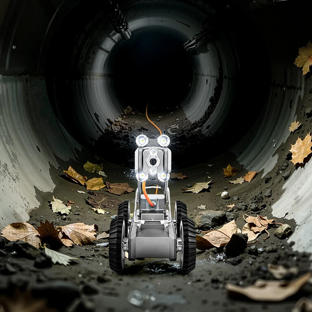 VEVOR Kanalizacijos vamzdžių tikrinimo robotas su kamera