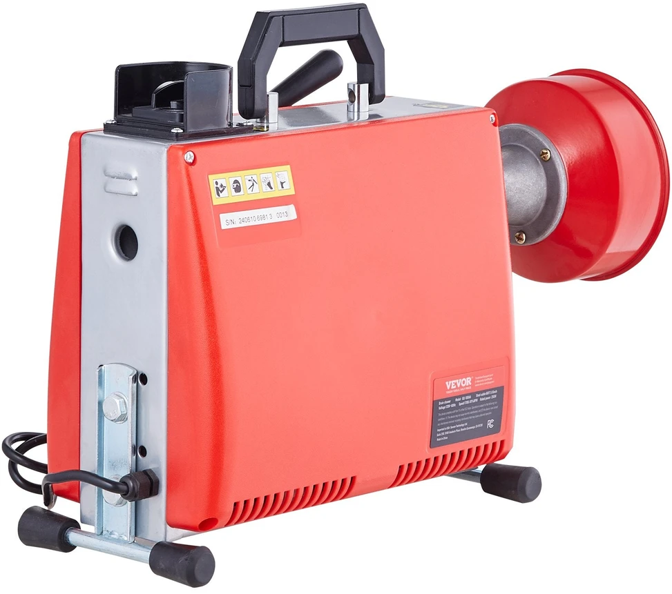 Vevor Kanalizacijos valymo mašina 20m x 16mm 250W
