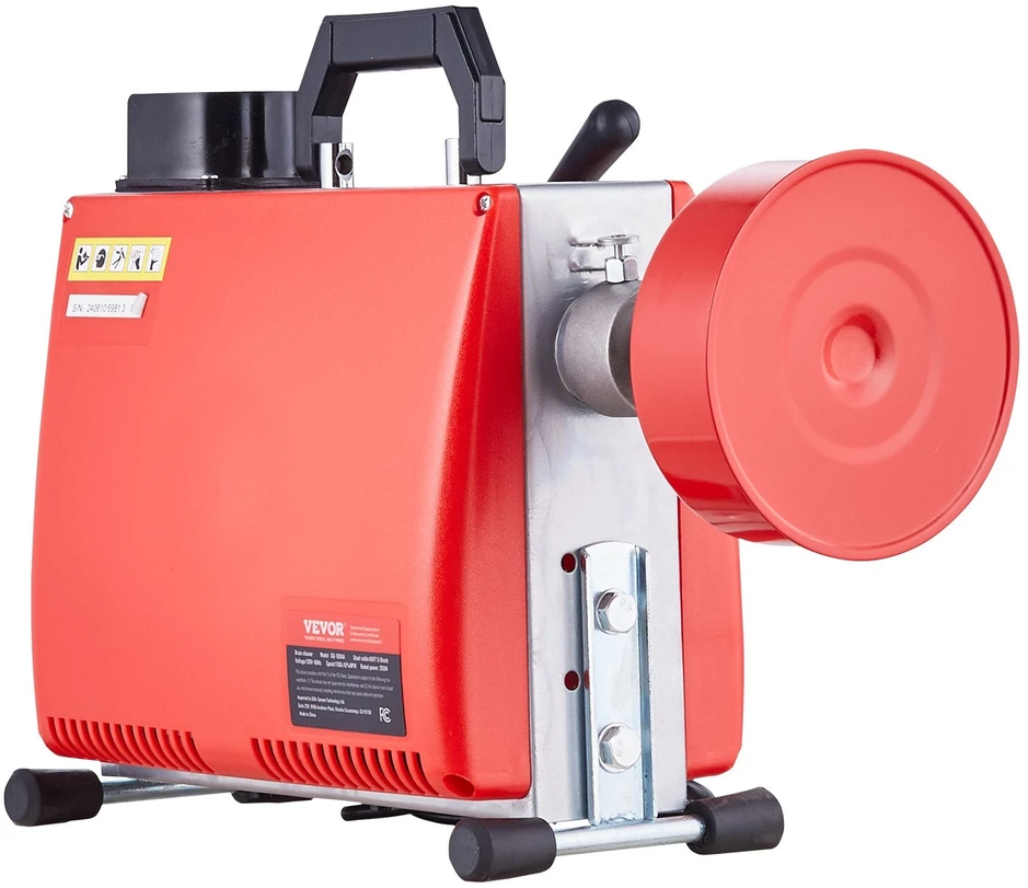 Vevor Kanalizacijos valymo mašina 20m x 16mm 250W