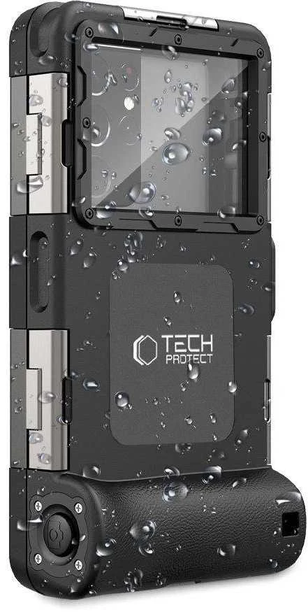 Dėklas Tech-Protect IPX8 Diving Atsparus vandeniui juodos spalvos