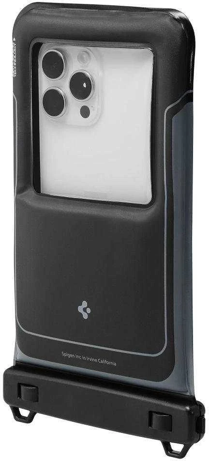 „Spigen A611P“ 2 vnt. vandeniui atsparių dėklų pakuotė – matinis juodas