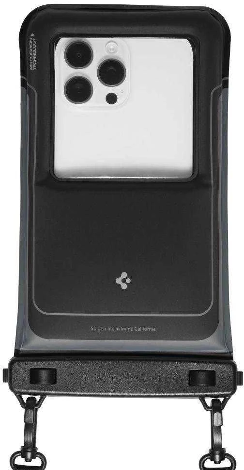„Spigen A611P“ 2 vnt. vandeniui atsparių dėklų pakuotė – matinis juodas