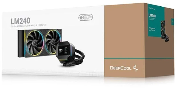 Deepcool Liquid CPU Cooler | LM240 | Juodas | Intel, AMD