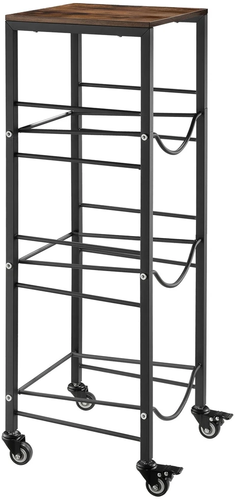 Vandens butelių laikiklis VEVOR 3 Vanduo Bottle Rack Board Wheel-B, 4 aukštų