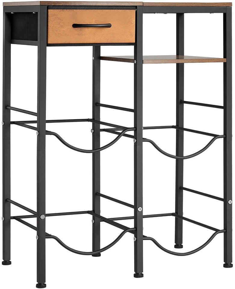 Vandens butelių laikiklis VEVOR 4 Vanduo Bottle Rack Board Drawers-B, 4 buteliams