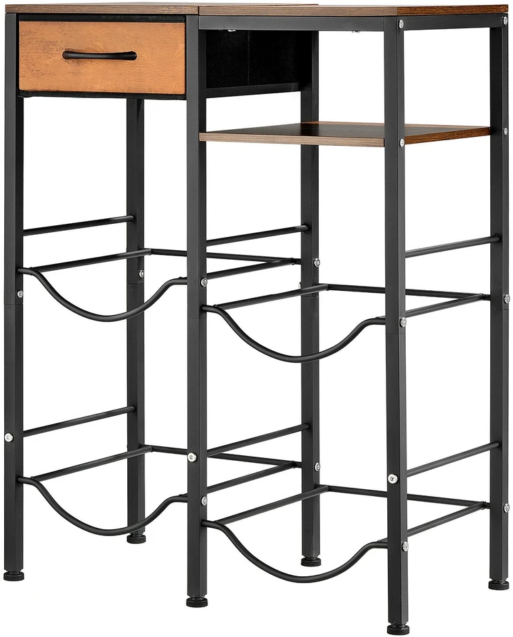 Vandens butelių laikiklis VEVOR 4 Vanduo Bottle Rack Board Drawers-B, 4 buteliams
