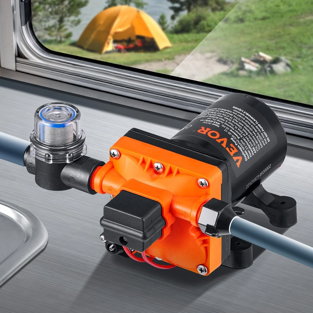 VEVOR Vandens diafragminis siurblys, 13,25 litro, 55 PSI (40-80 PSI)