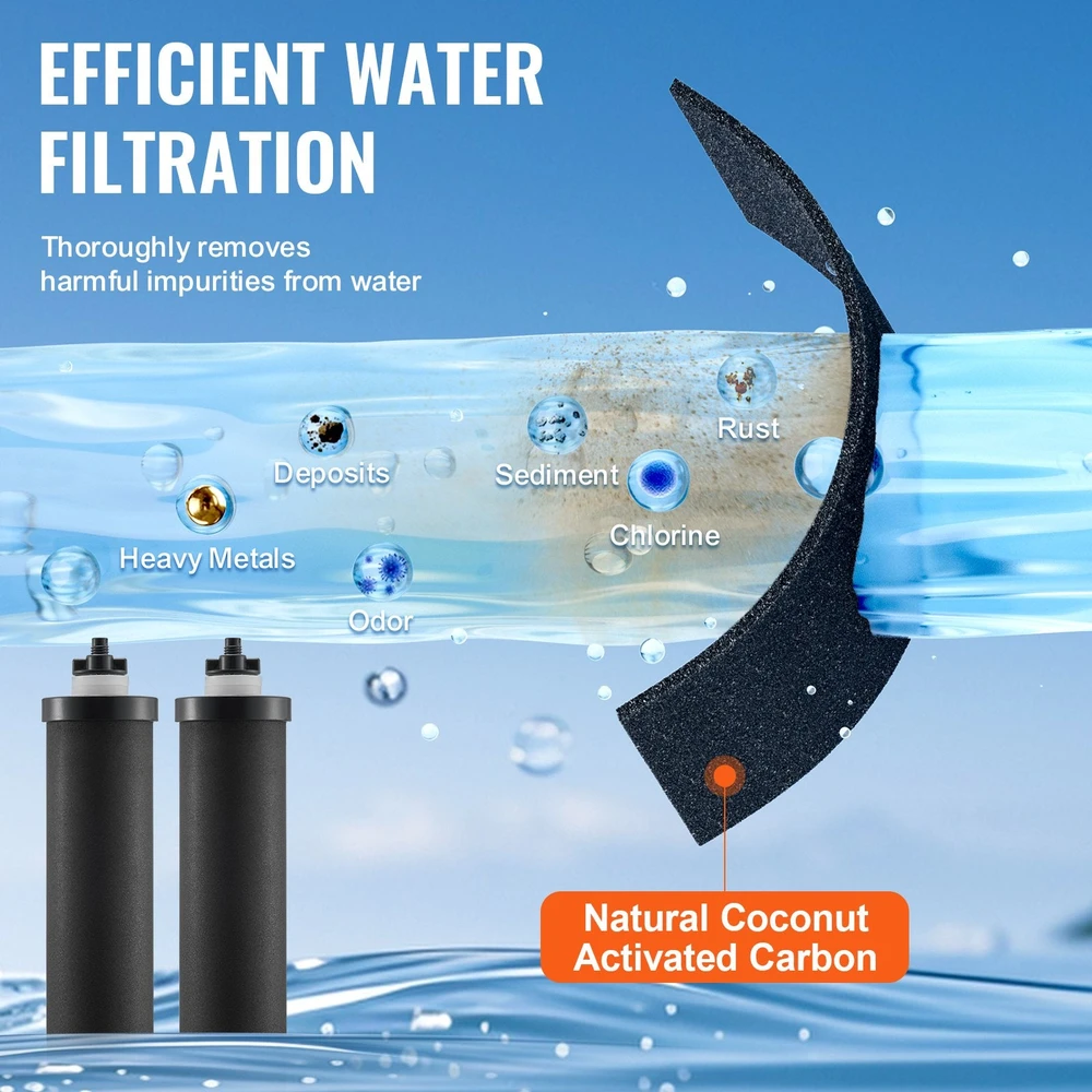 VEVOR Vandens filtrų pakeitimai, aktyvuota anglis