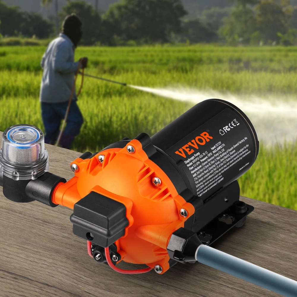 VEVOR Vandens diafragminis siurblys, 12V, 5.5 GPM, 70 PSI