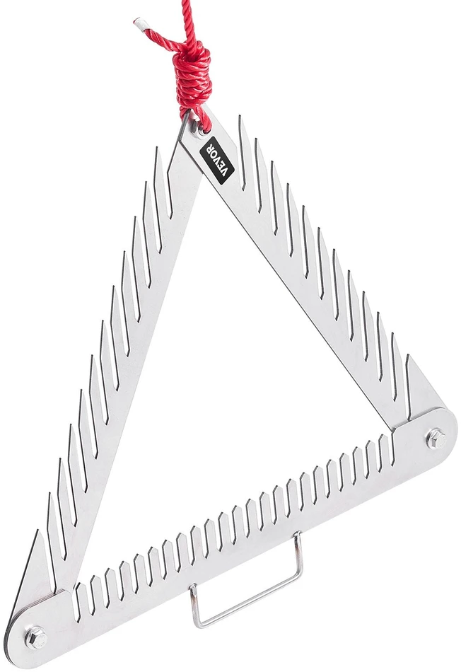 VEVOR 60 cm trikampis vandens žolių grėblys