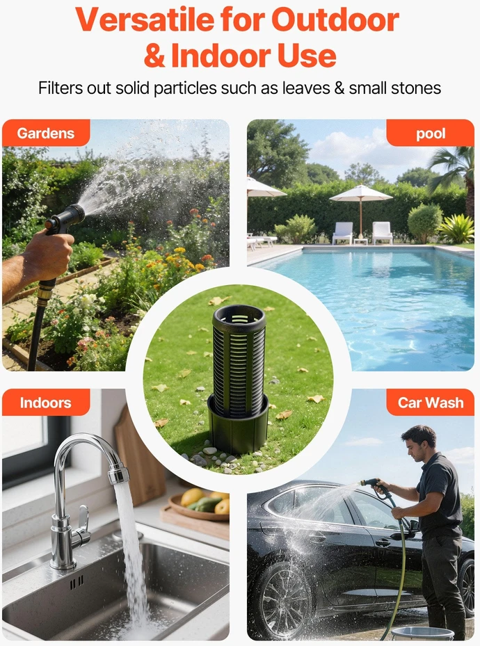 VEVOR 1100W siurblys su slėgio baku sodui