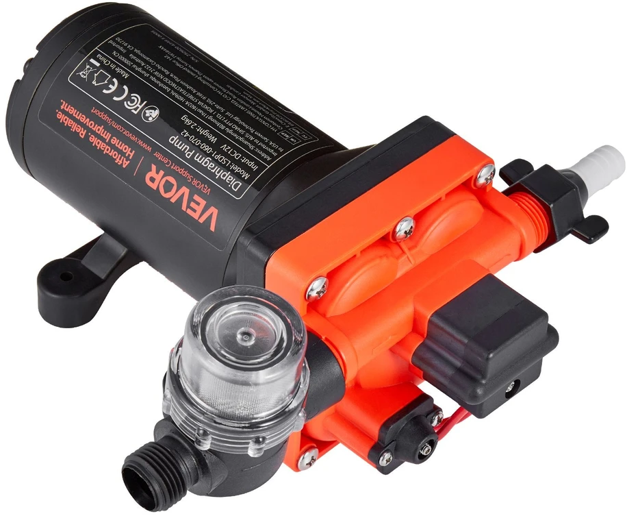 VEVOR vandens siurblys RV, 12V DC, 22,7 l/min