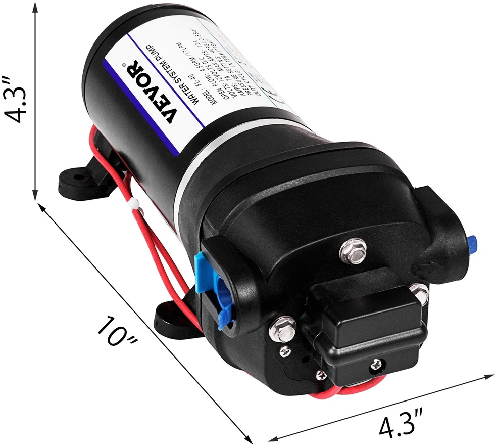 VEVOR Vandens slėgio diafragminis siurblys FL-40 12V