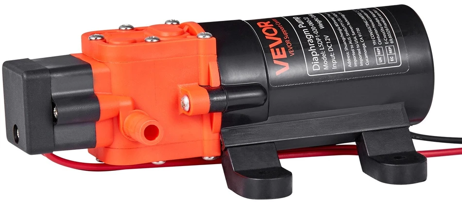 VEVOR Vandens slėgio siurblys, 12V, 80 PSI, 4,5 l/min