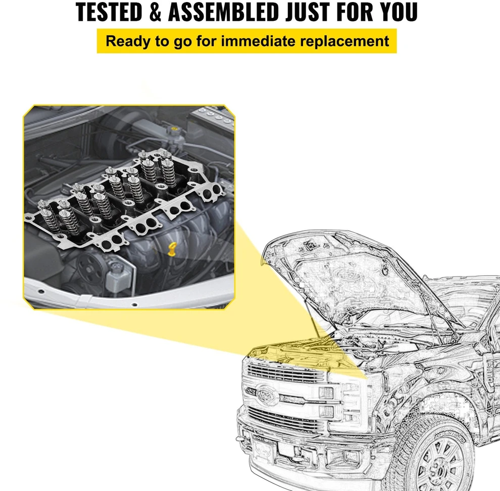 VEVOR Variklio cilindro galvutė 6.4L Ford F250-F550