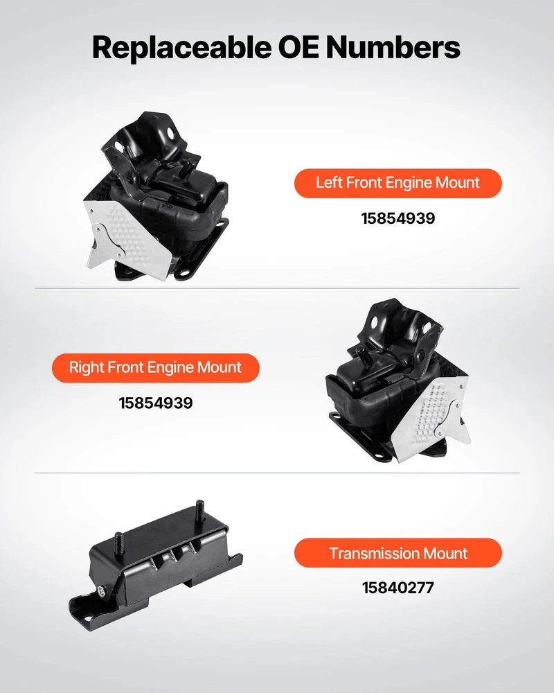 VEVOR Variklio ir transmisijos tvirtinimo rinkinys Chevrolet Silverado