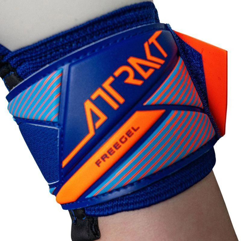 Vartininko pirštinės Reusch Attrakt Freegel Advance, mėlynos-oranžinės, 5670235 4129
