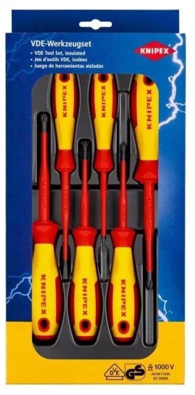 Knipex VDE atsuktuvų rinkinys, 6 dalių