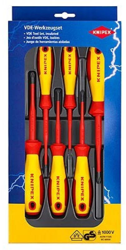 Knipex VDE atsuktuvų rinkinys, 6 dalių