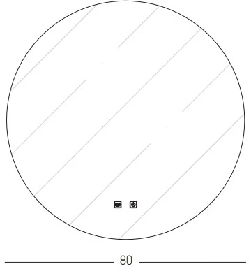 Sieninis šviestuvas Veidrodis su 36W LED šviestuvu, 4000K, 22068