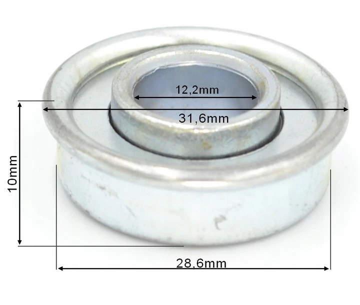 VEJAPJOVĖS RATŲ GUOLIS 12,2mm 28,6mm UNIVERSALUS