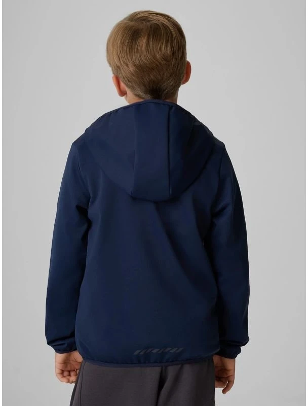 Vėjui atspari softshell striukė berniukams 4F, tamsiai mėlyna